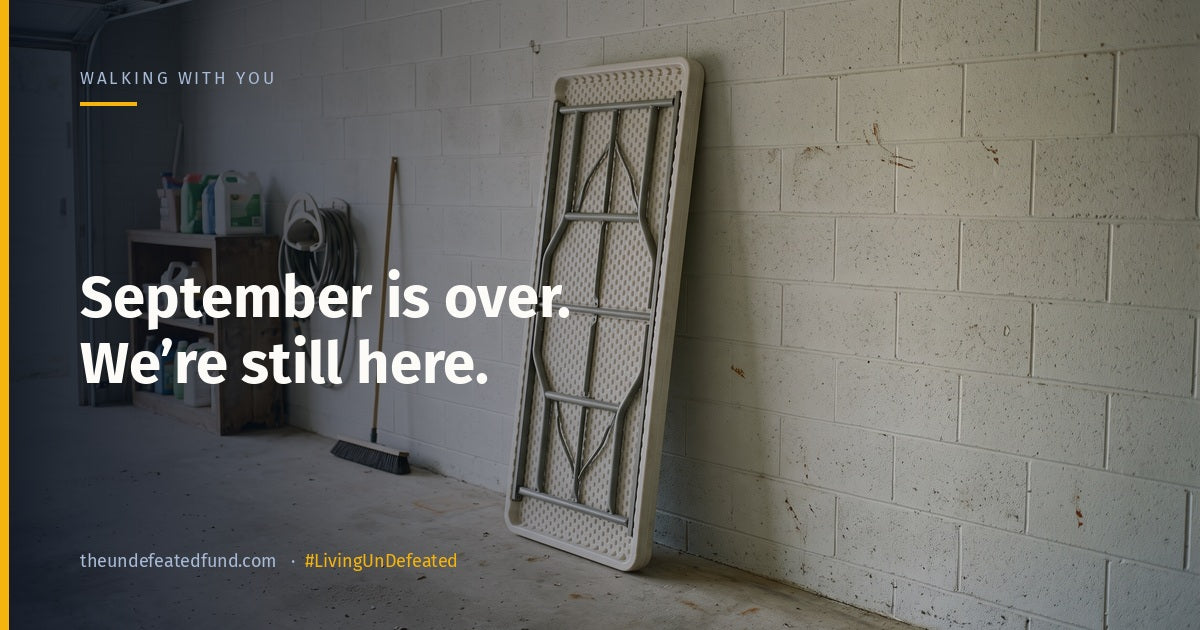 September is over. We're still here.